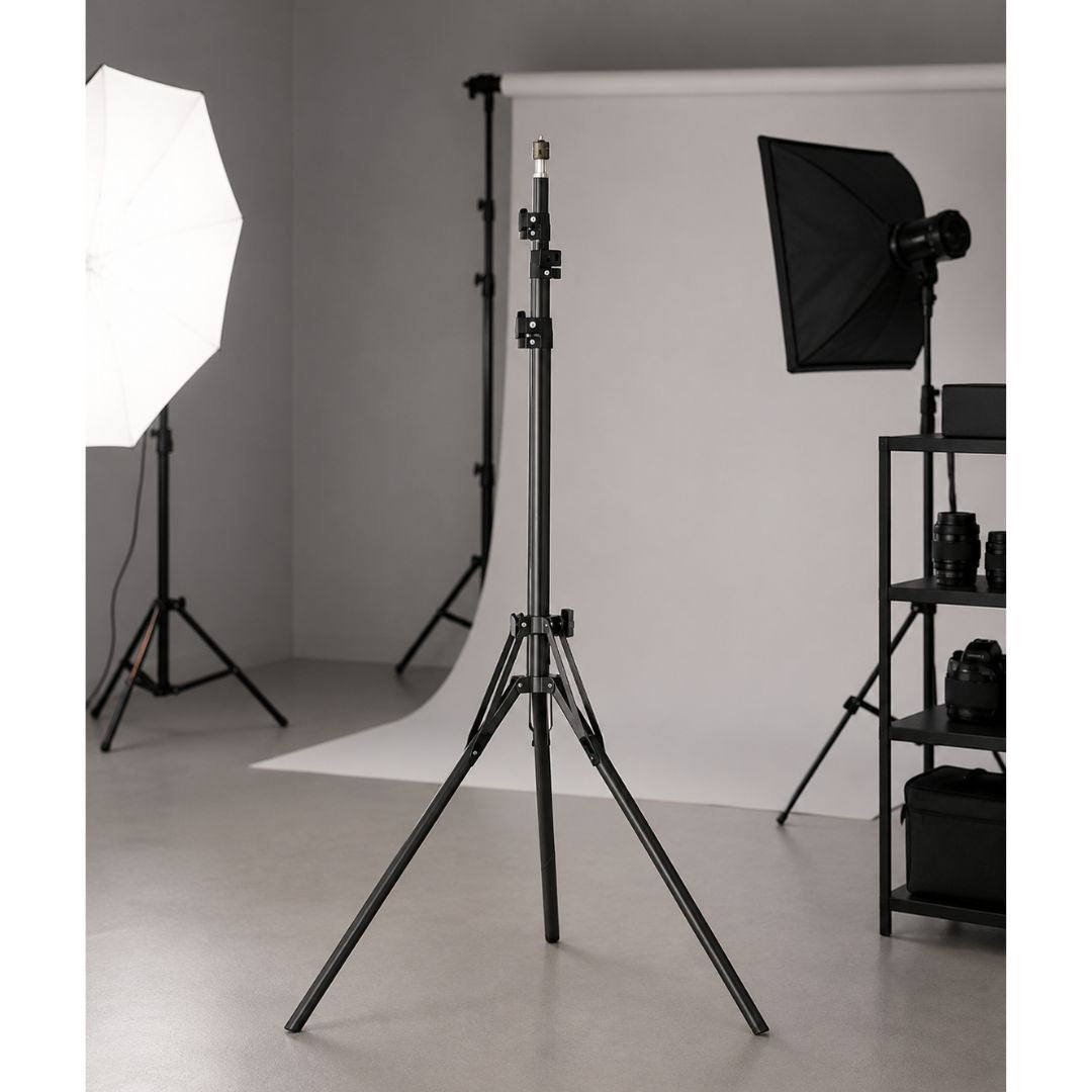 Tripode De Pie Para Aro De Luz Soporte 3 Niveles 1.6x207Cm®