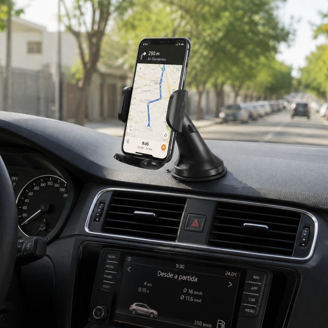 Soporte Treqa Para Celulares Universal Ventosa Gira 360°®