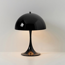 Lampara Luminaria De Mesa Acrílico Negra Contemporánea®