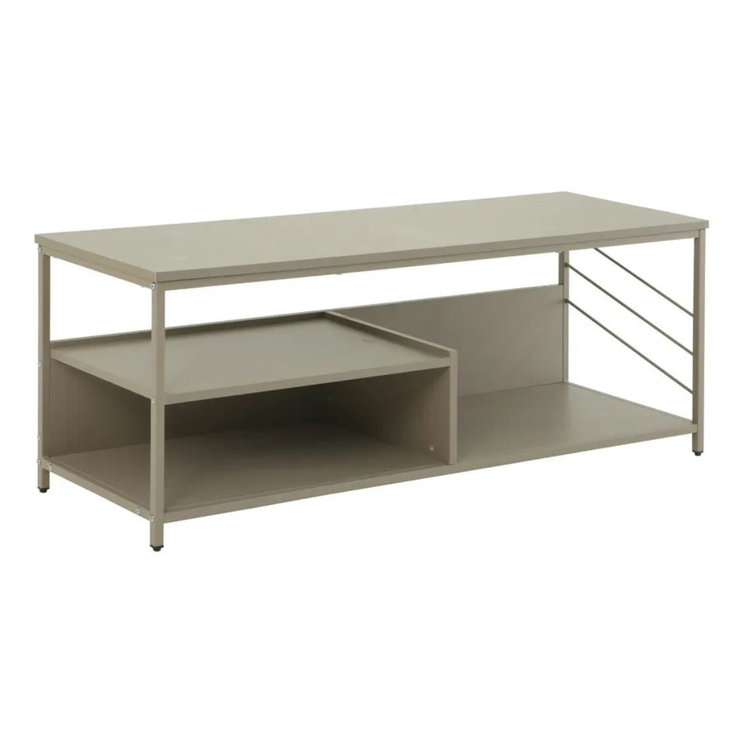 Rack Para Tv Industrial Mdf/metal Premium+Estantes Beige®