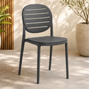 Silla De Comedor Moderna Polipropileno Gris Mate Resistente®