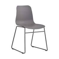 Silla Moderna De Polipropileno/base Metal Grafito Premium®