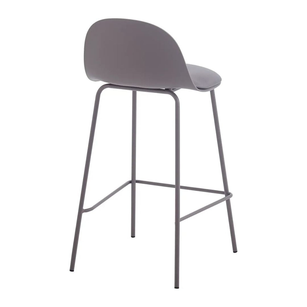 Taburete Acolchado Polipropileno/hierro Grafito Mate Premium®