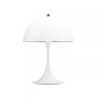 Lampara Luminaria De Mesa Acrílico Blanca Contemporánea®