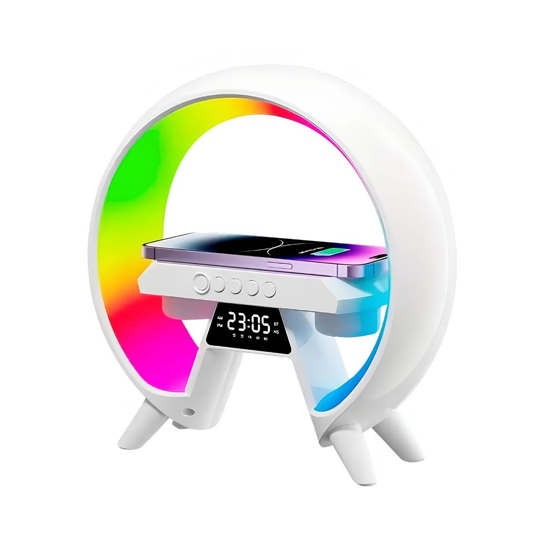 Veladora Led Rgb Cargador Parlante Inalámbrico Bluetooth®