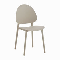 Silla Comedor/exterior Milky Tea Mate Polipropileno Premium®