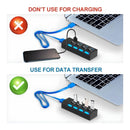 Hub Usb Treqa 4 Puertos Cable 40cm Resistente Y Seguro®