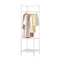 Perchero Esquinero Metalico 2 Estantes Resistente 180x45cm®