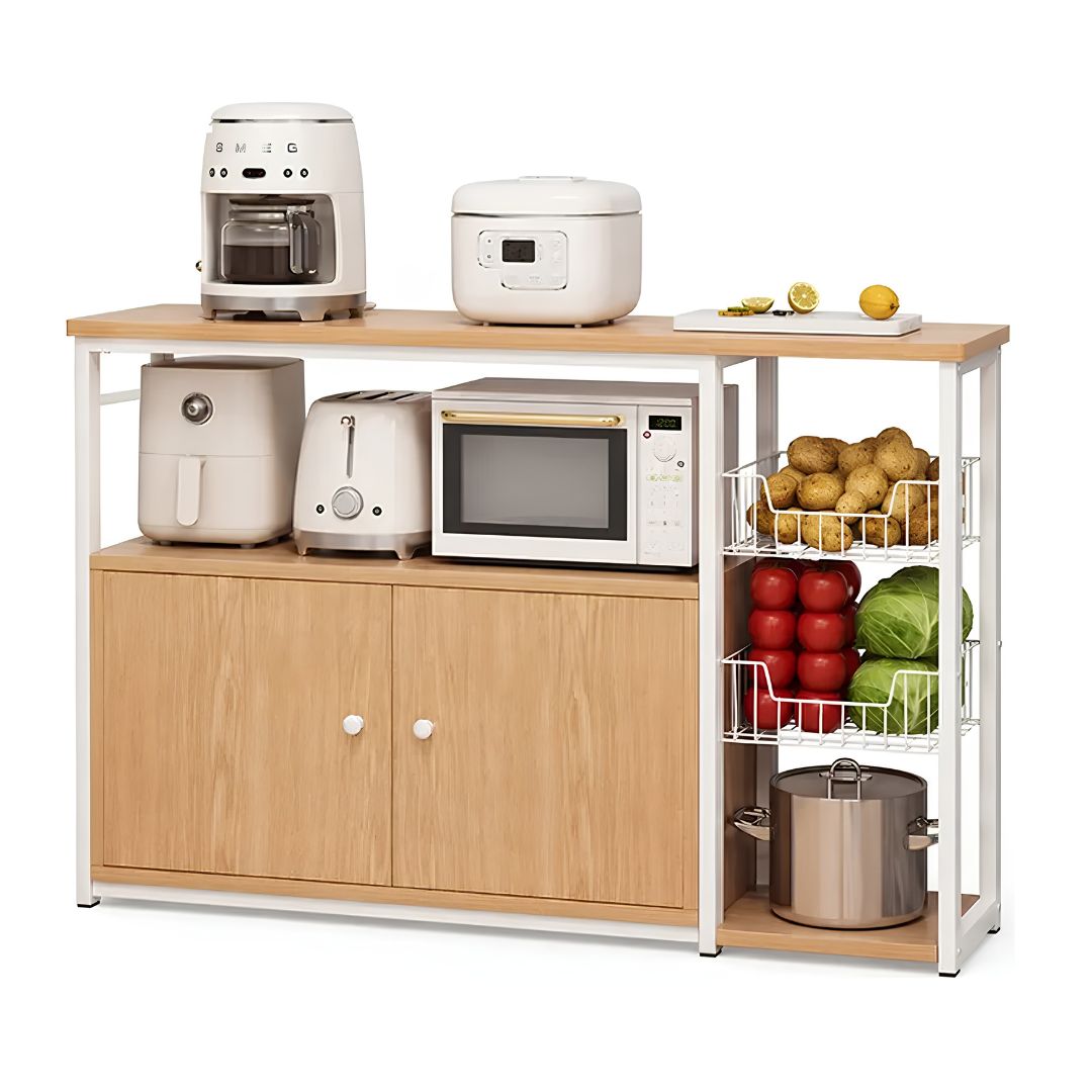 Organizador Multiuso De Cocina Metal/madera Estante Practico®
