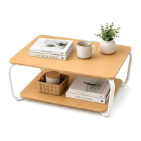 Mesa Ratona Premium Mdf Laminado 2 Niveles Patas Metalicas®