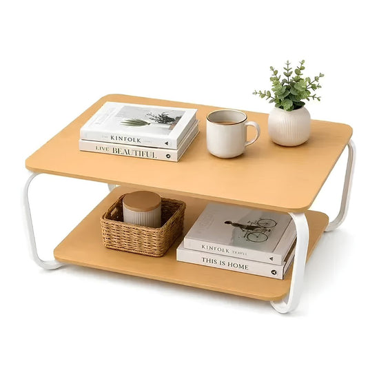 Mesa Ratona Premium Mdf Laminado 2 Niveles Patas Metalicas®