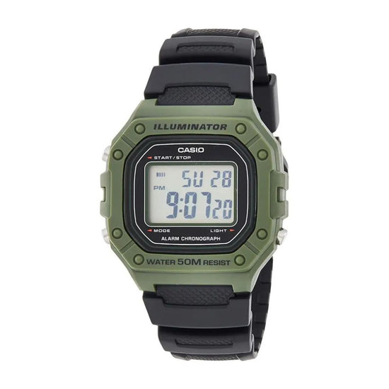 Reloj Casio W-218H-3A Gris y Verde®
