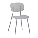 Silla De Comedor Gris Mate Metal/polipropileno Premium®