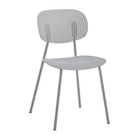 Silla De Comedor Gris Mate Metal/polipropileno Premium®