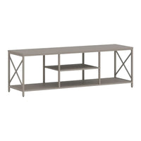 Rack Estilo Industrial Mdf Y Metal 140x40 Premium+estantes®
