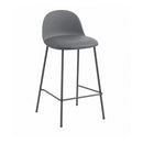 Taburete Acolchado Polipropileno/hierro Gris Mate Premium®