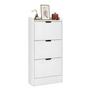 Zapatera Mdf 3 Niveles Con Estante Blanco Hasta 12 Pares®