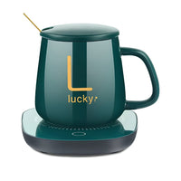 Taza De Ceramica Inteligente Con Base Calentador Usb Verde®