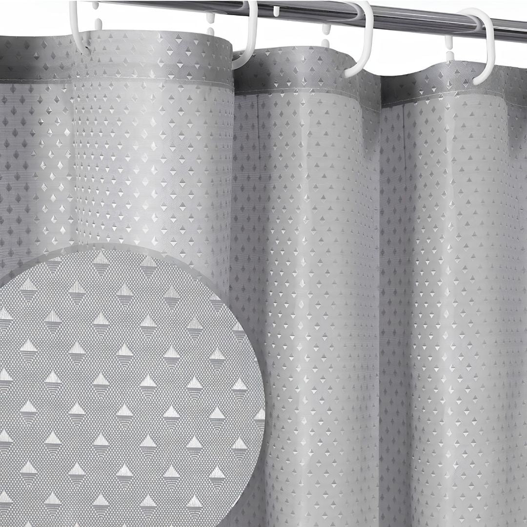 Cortina De Baño Impermeable Poliester 180x180 Gris Calidad®