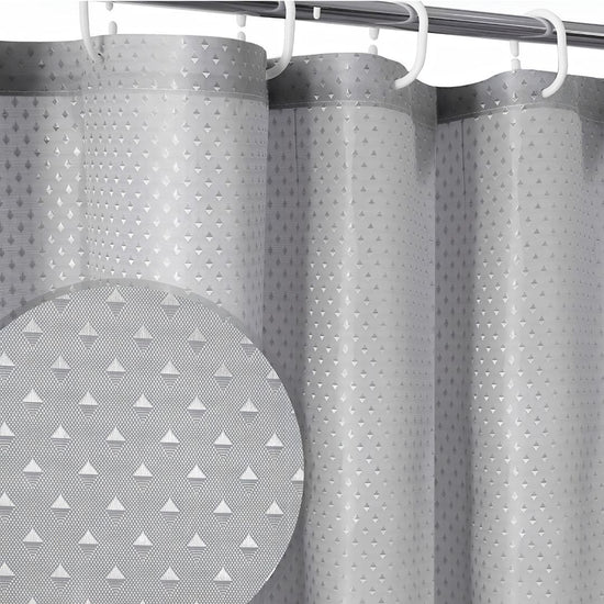 Cortina De Baño Impermeable Poliester 180x180 Gris Calidad®