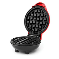 Mini Waflera Electrica Antiadherente Practica 350w Rojo®