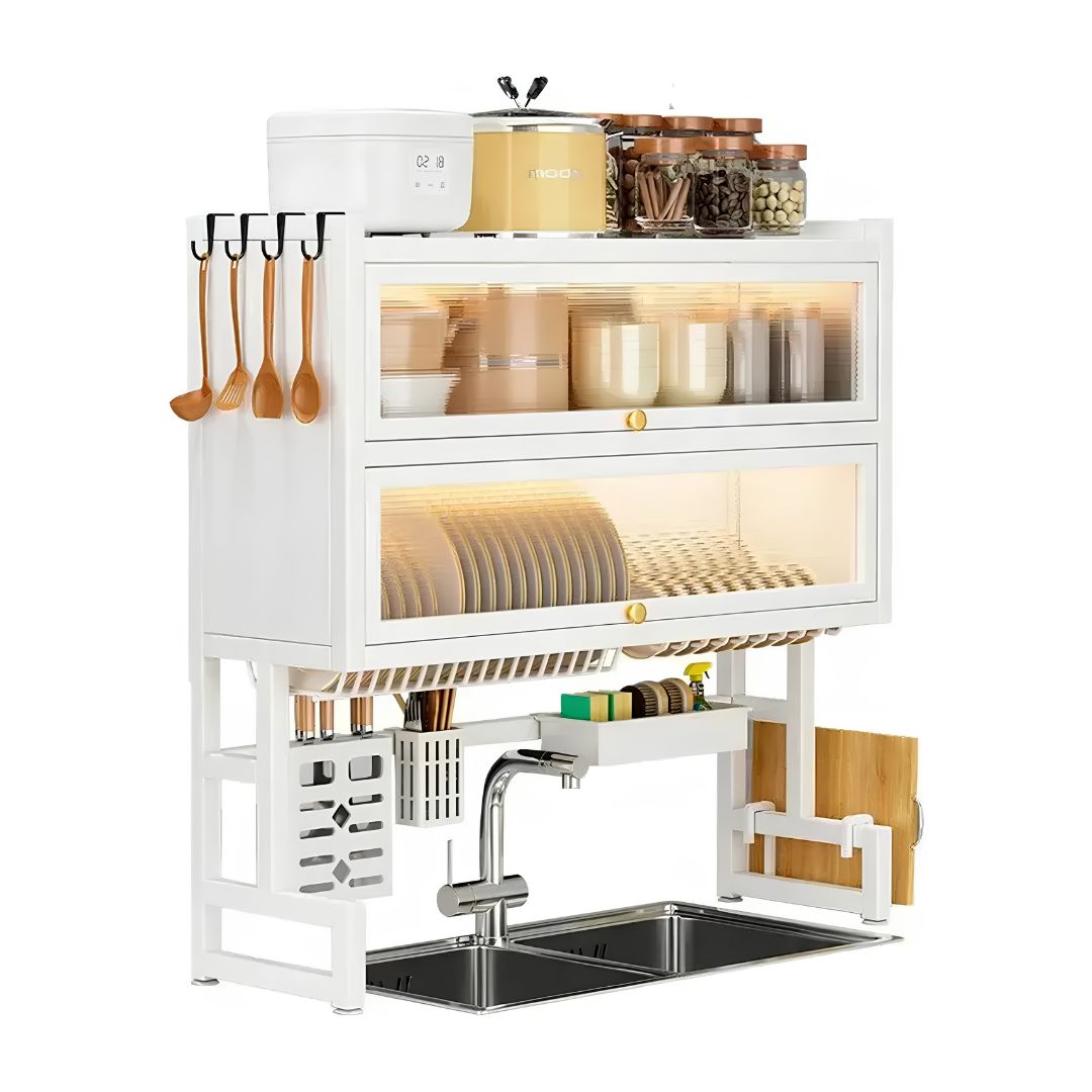Escurridor De Platos Calidad Para Cocina Acero Inoxi Blanco®