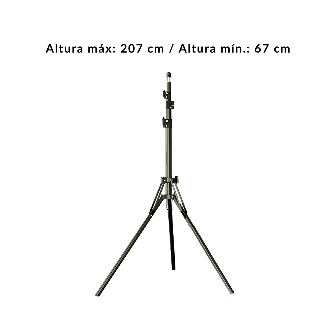 Tripode De Pie Para Aro De Luz Soporte 3 Niveles 1.6x207Cm®