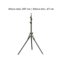 Tripode De Pie Para Aro De Luz Soporte 3 Niveles 1.6x207Cm®