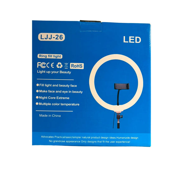 Aro De Luz 26cm 3 Intensidades + Soporte Para Celular Pro®