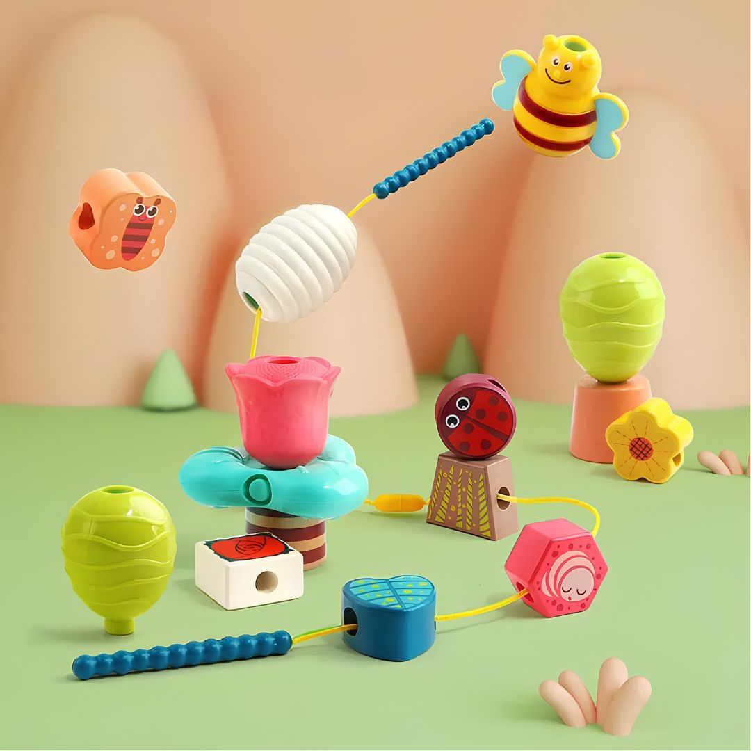 Spring Party Juego Didactico Para Enhebrar Infantil Colors®