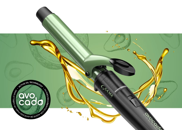 Rizador Tenaza GAMA Italy Avocado 25 Mm Essential Oils®