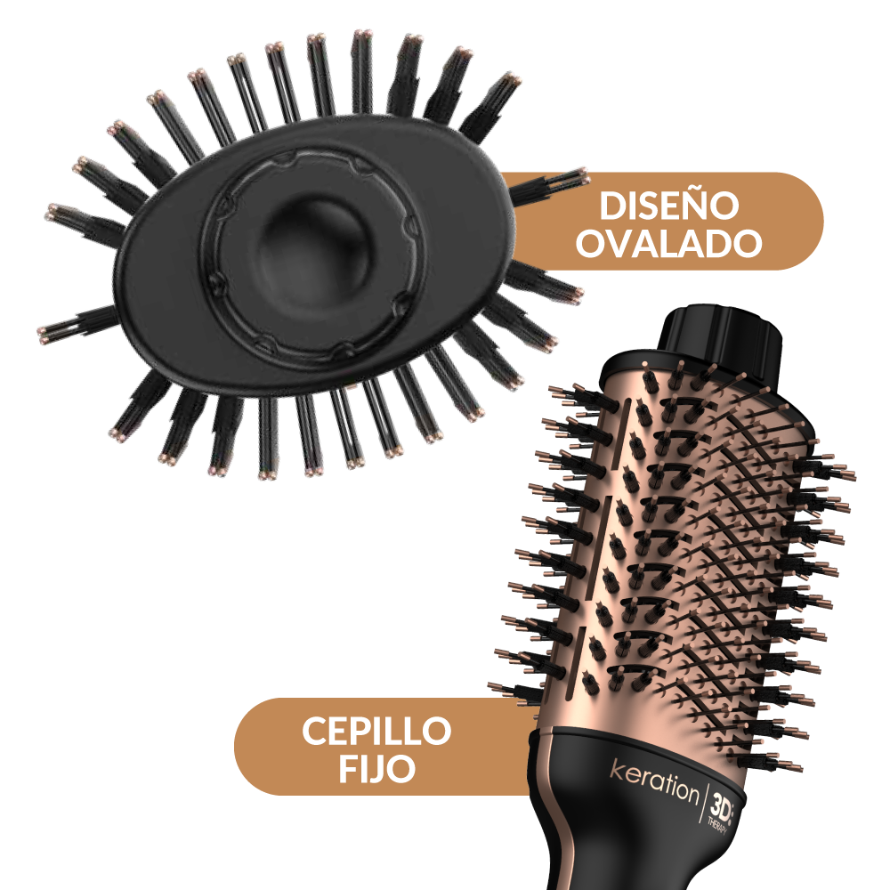 Cepillo Secador GAMA Italy Stylish Brush Ion Plus Keration®