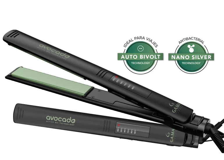 Plancha De Pelo GAMA Elegance Led Avocado Essential Oils®