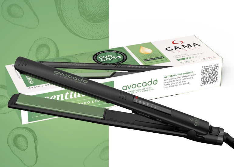 Plancha De Pelo GAMA Elegance Led Avocado Essential Oils®