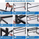 Escurridor De Platos Vasos Acero Inoxidable Premium 55cm Ind