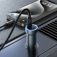 Cargador Para Auto Z54b Dos Puertos Tipo C De 60 W+cable®