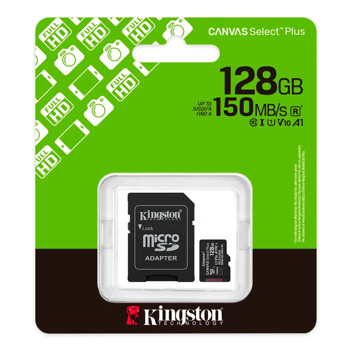 Tarjeta Memoria Micro Sd Kingston Canvas Select Plus 128gb®