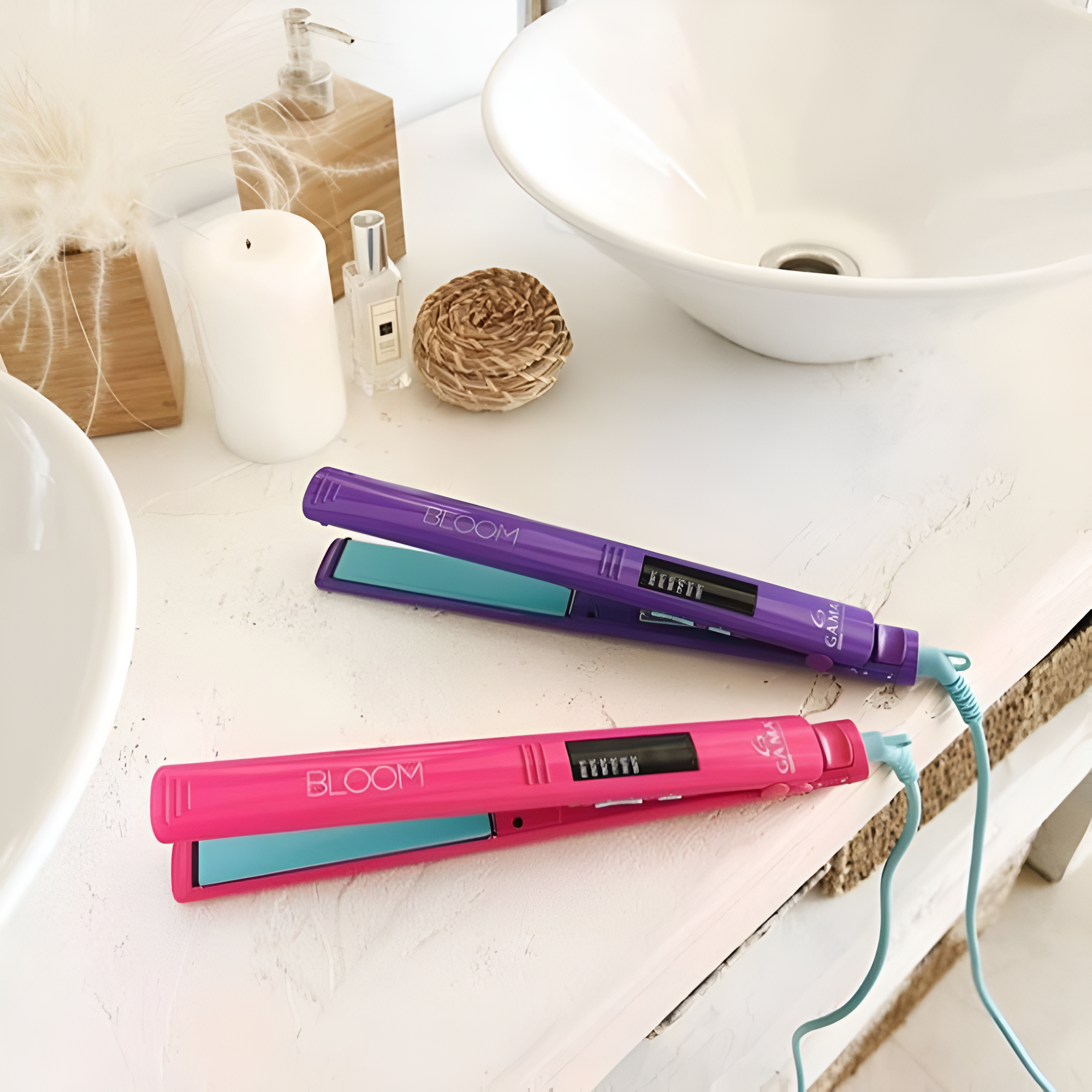 Plancha De Pelo GAMA Italy Elegance Led Bloom Pink Profesional®