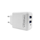 Cargador Treqa Compatible Usb Doble 3.1a 100-240v®