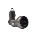 Cargador Para Auto Treqa 2 Usb Usb Color Plomo Práctico®