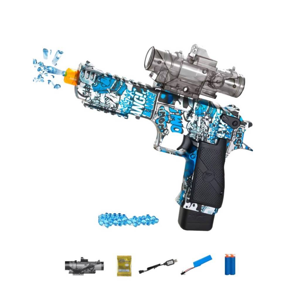 Pistola Recargable Con Balines Hidrogel 500pcs Niños Regalo®