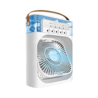 Ventilador Portatil Mini 3en1 Aire Frio Y Humidificador Led®