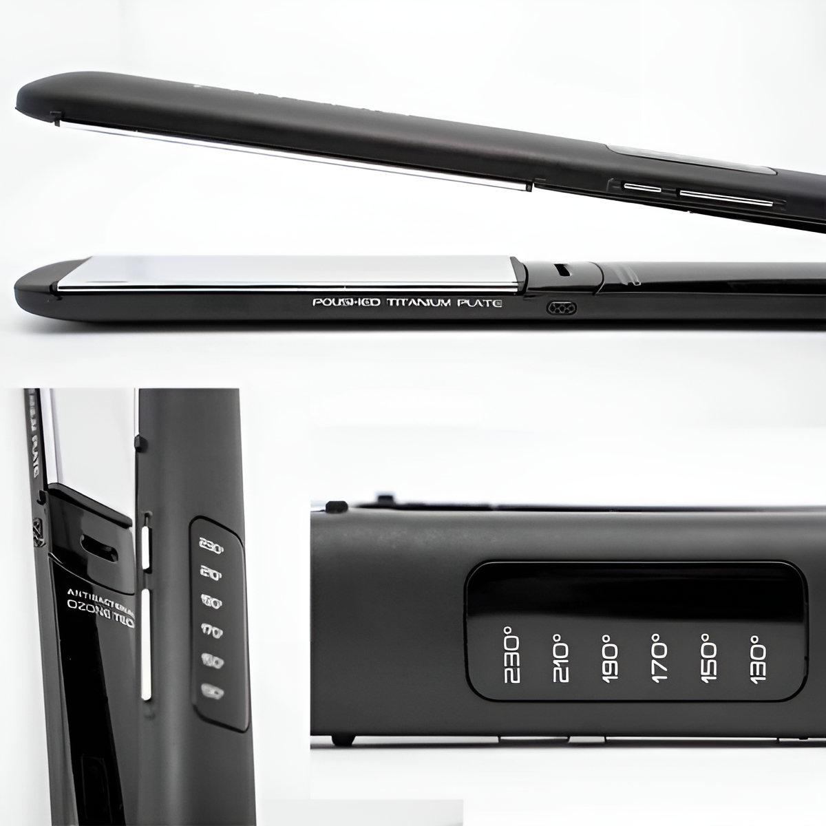 Plancha De Pelo GAMA Italy Cp14 Led 4d Titanio Color Black®